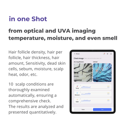 Becon AI analysis for Skin and Scalp Scanner + 1 Year Software